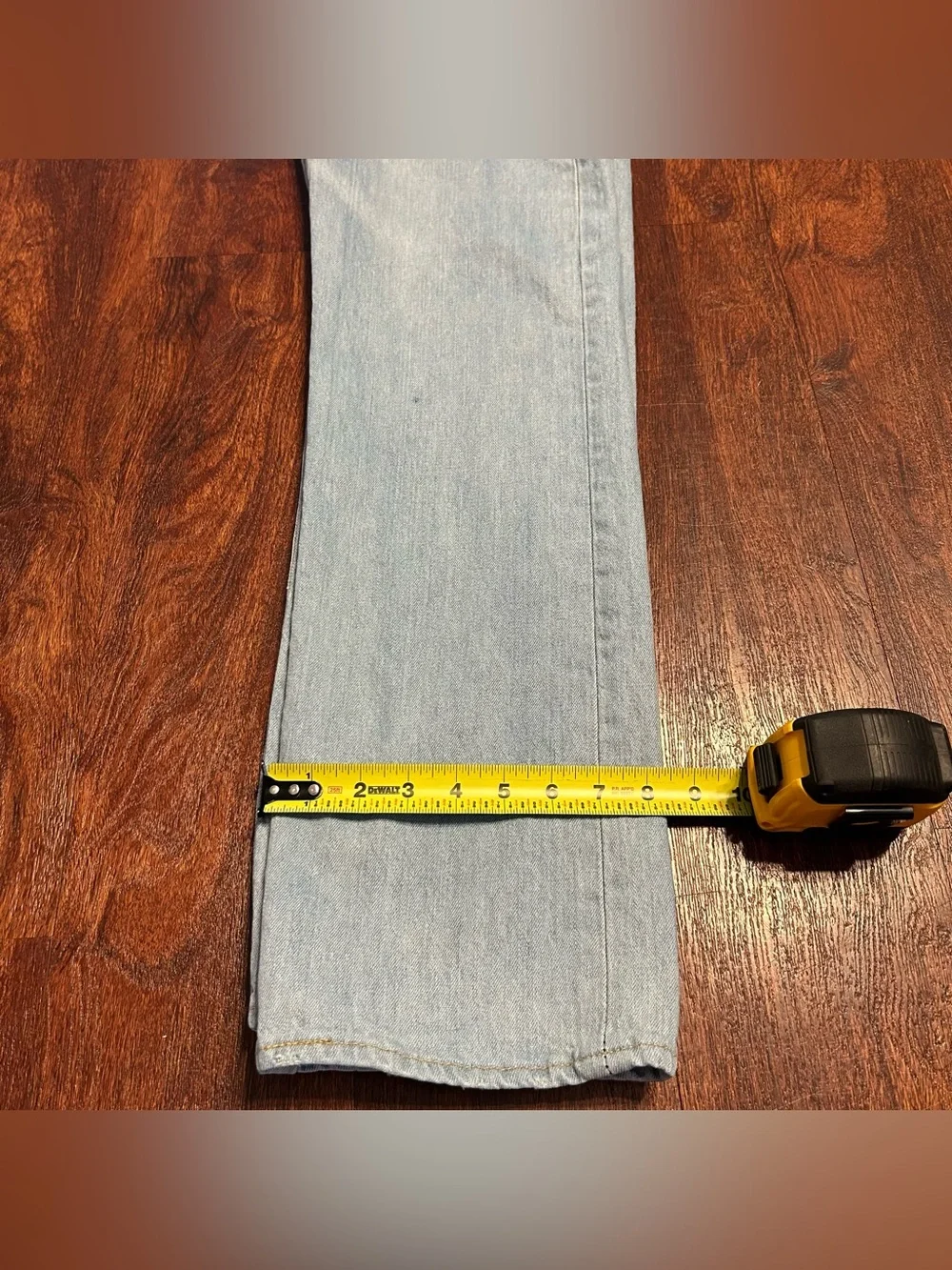 Levi’s 501 button fly 34 x 32 straight leg denim jeans - light wash